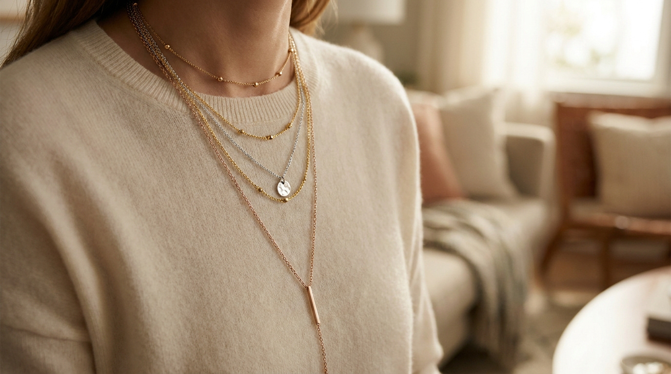 Le layering de bijoux façon mode
